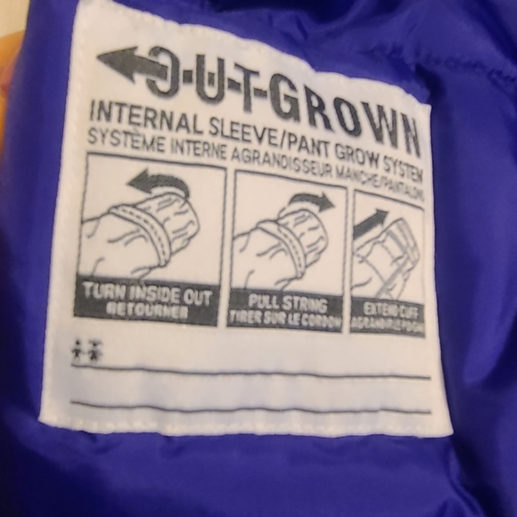 Columbia Girls' Crash Out Snow Jacket in light & dark purple, size Large - Picture 6 of 14